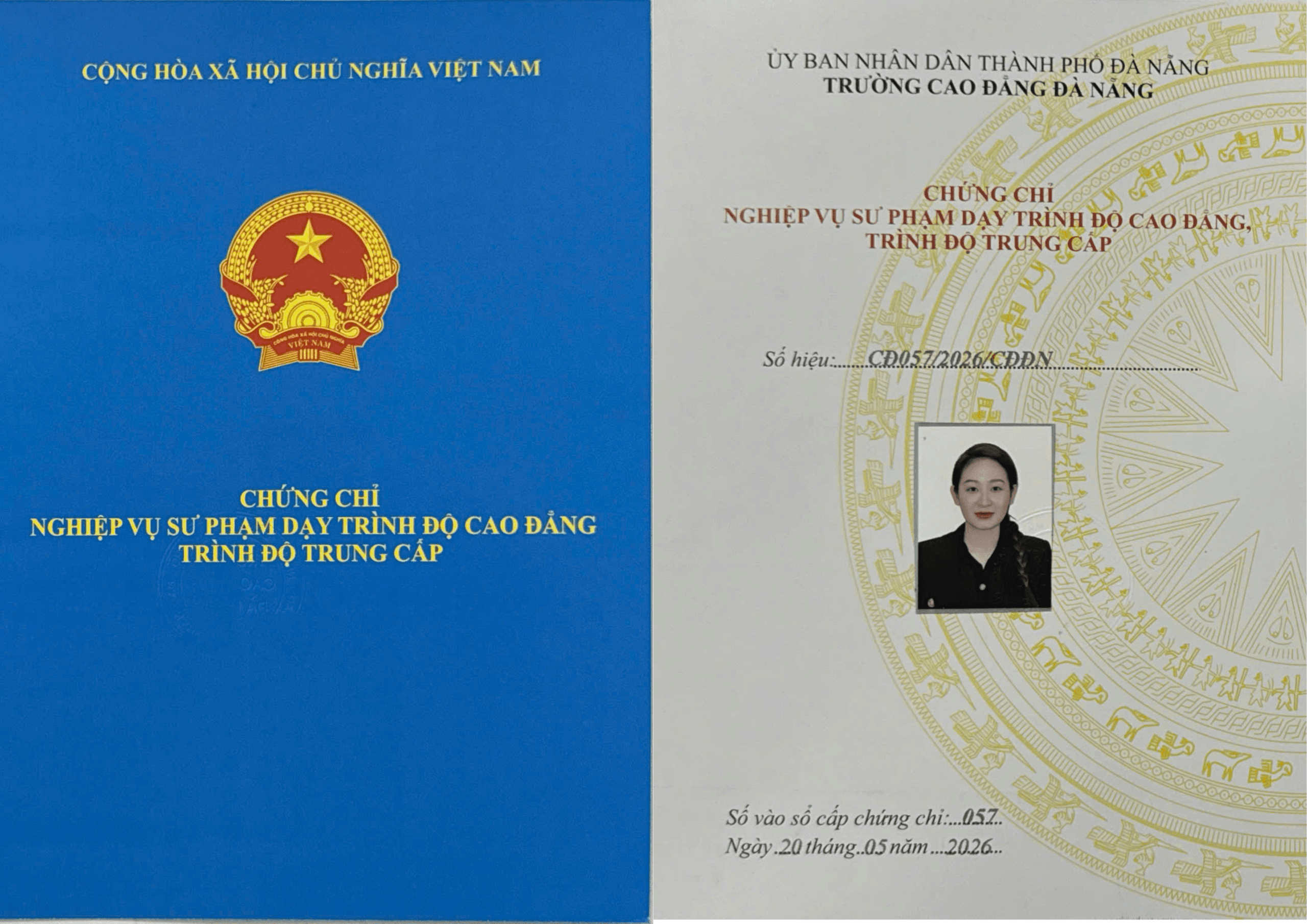 Chứng chỉ nghiệp vụ sư phạm trình độ cao đẳng, trung cấp của Phạm Thị Mơ.